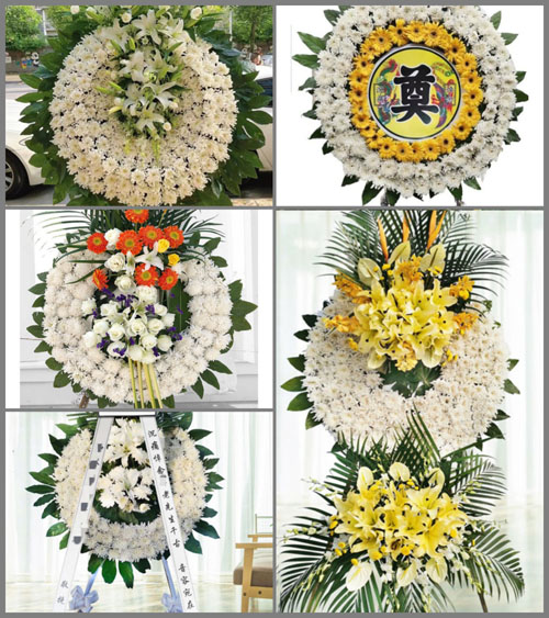 山东青岛平度市明村镇赵家屋子村花圈速递